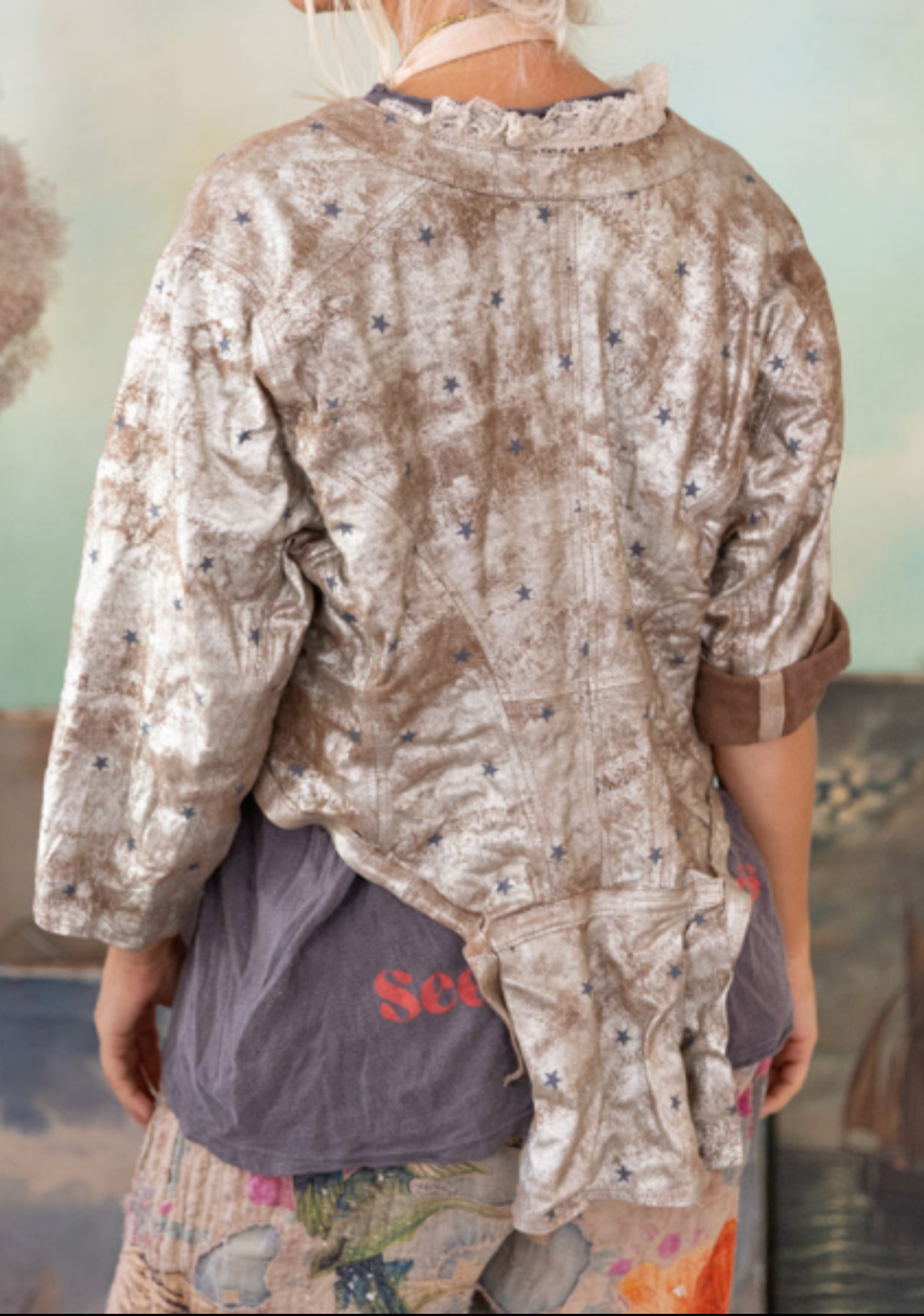Leather Metallic Inna Jacket- Little Dipper