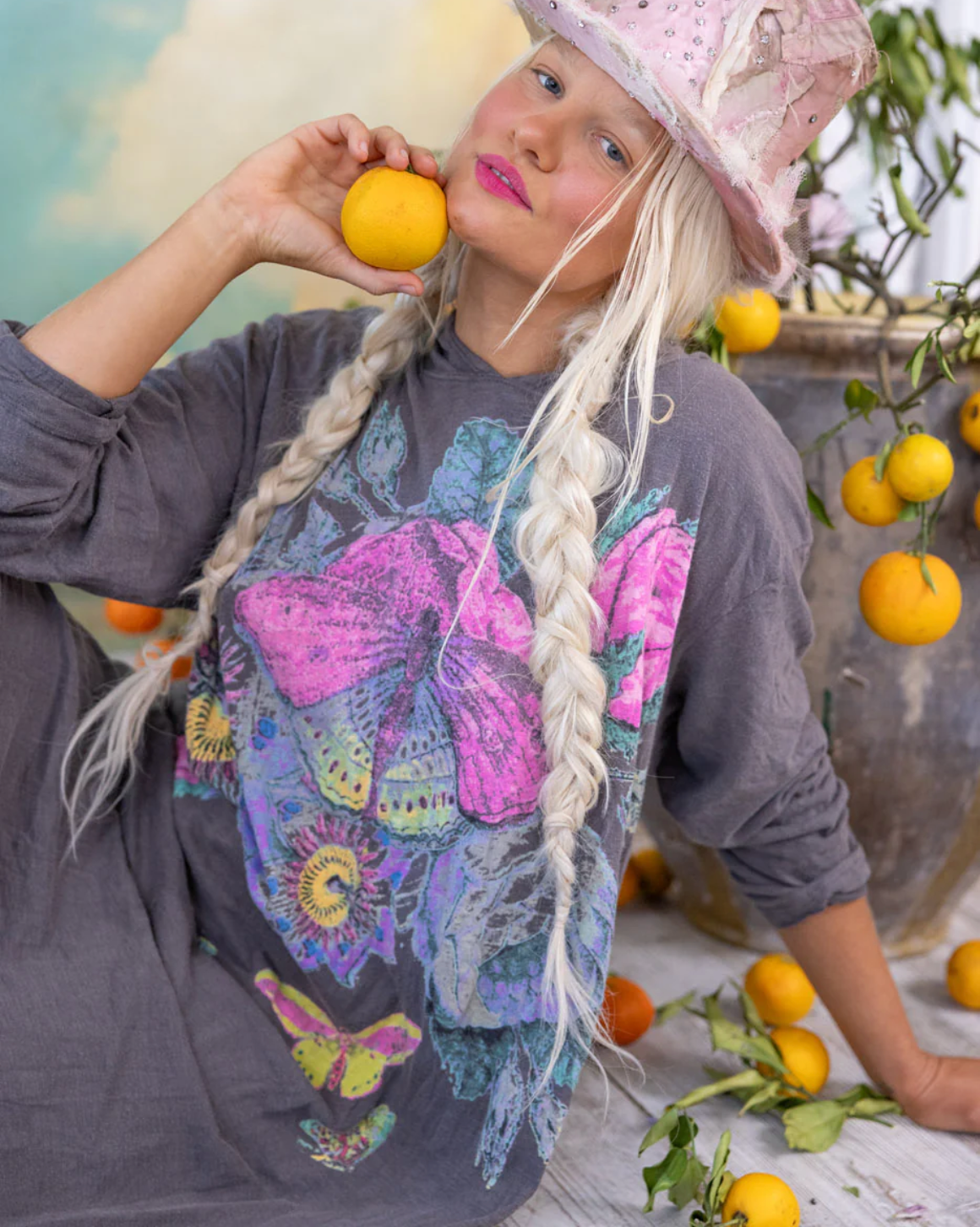 Flor De La Pasion Viggo Hoodie T Dress- Ozzy