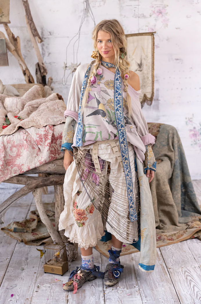 Flight Flowers Frida Nago Sweatshirt - Azalea Dip Dye