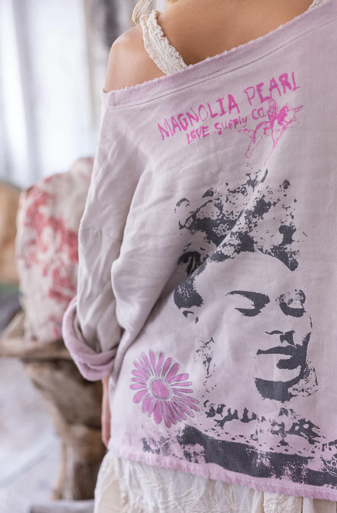 Flight Flowers Frida Nago Sweatshirt - Azalea Dip Dye