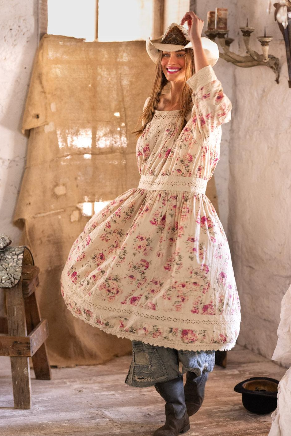 Donby Dress - Cupid Rose
