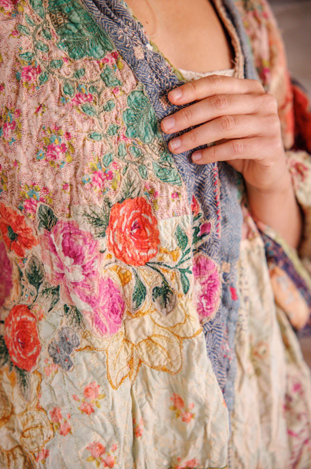 Piecewise Crop Dashi Kimono - Wonderland