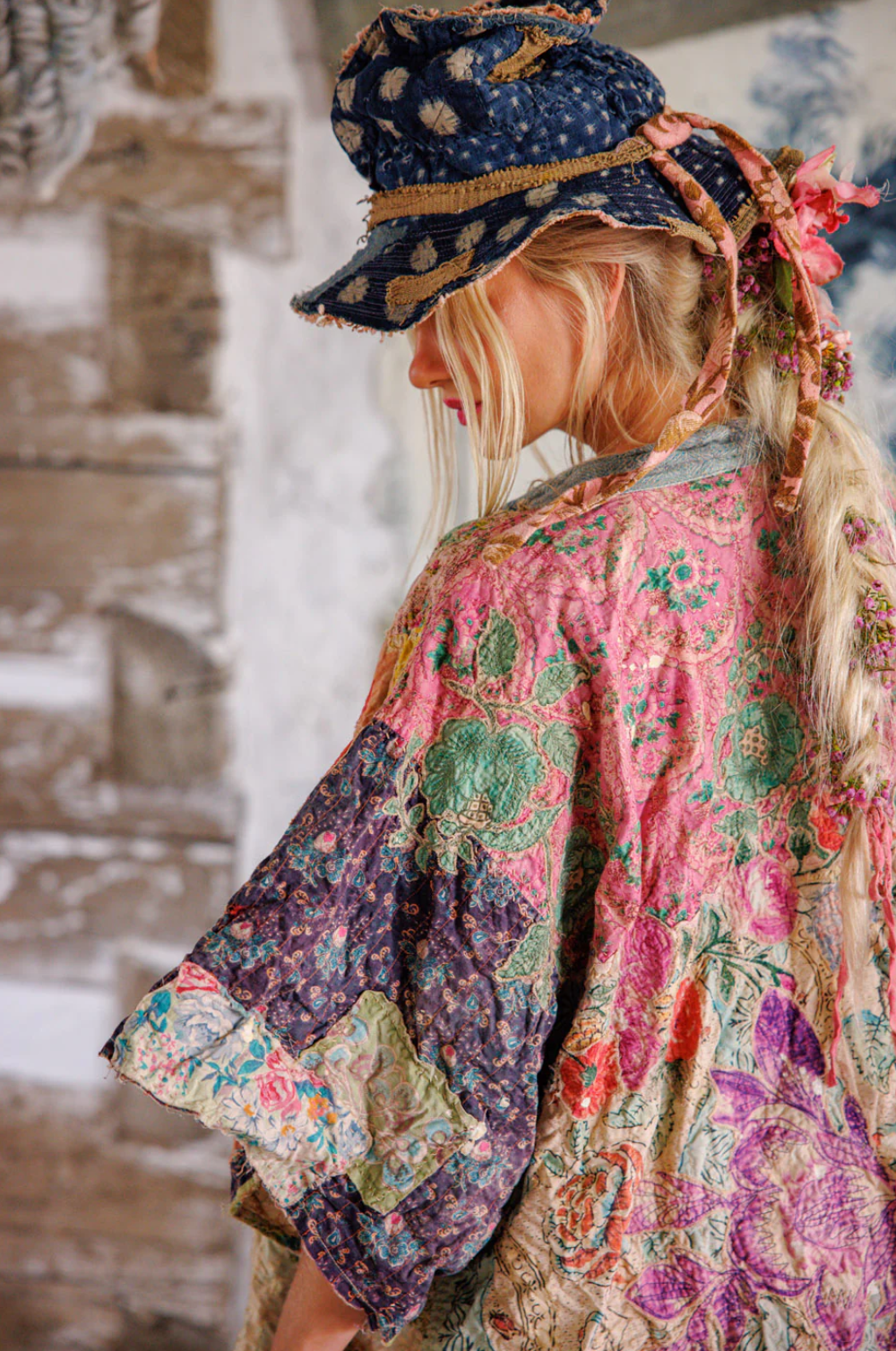 Piecewise Crop Dashi Kimono - Wonderland