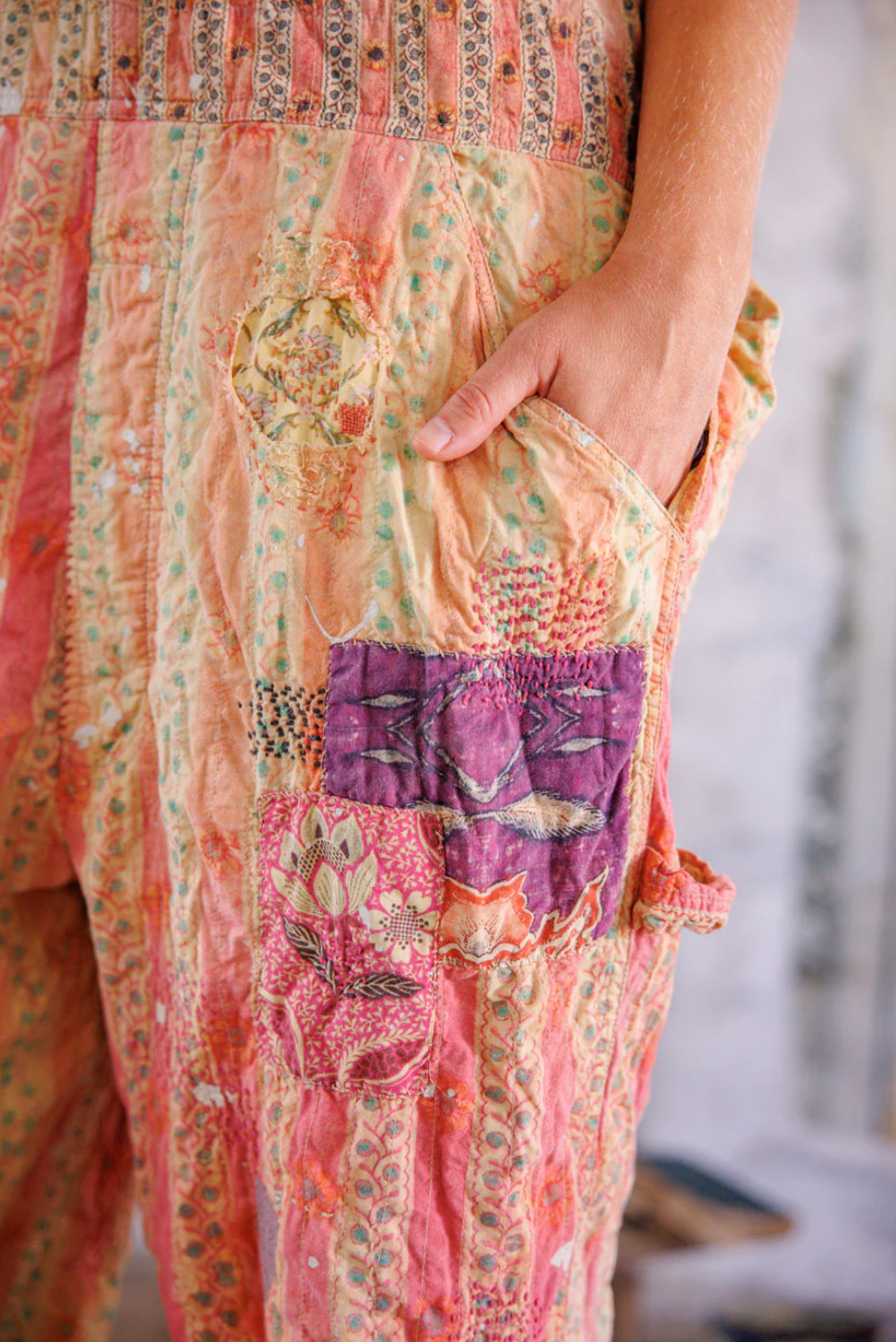 Sunfaded Love Overalls - Sunrise Daisy