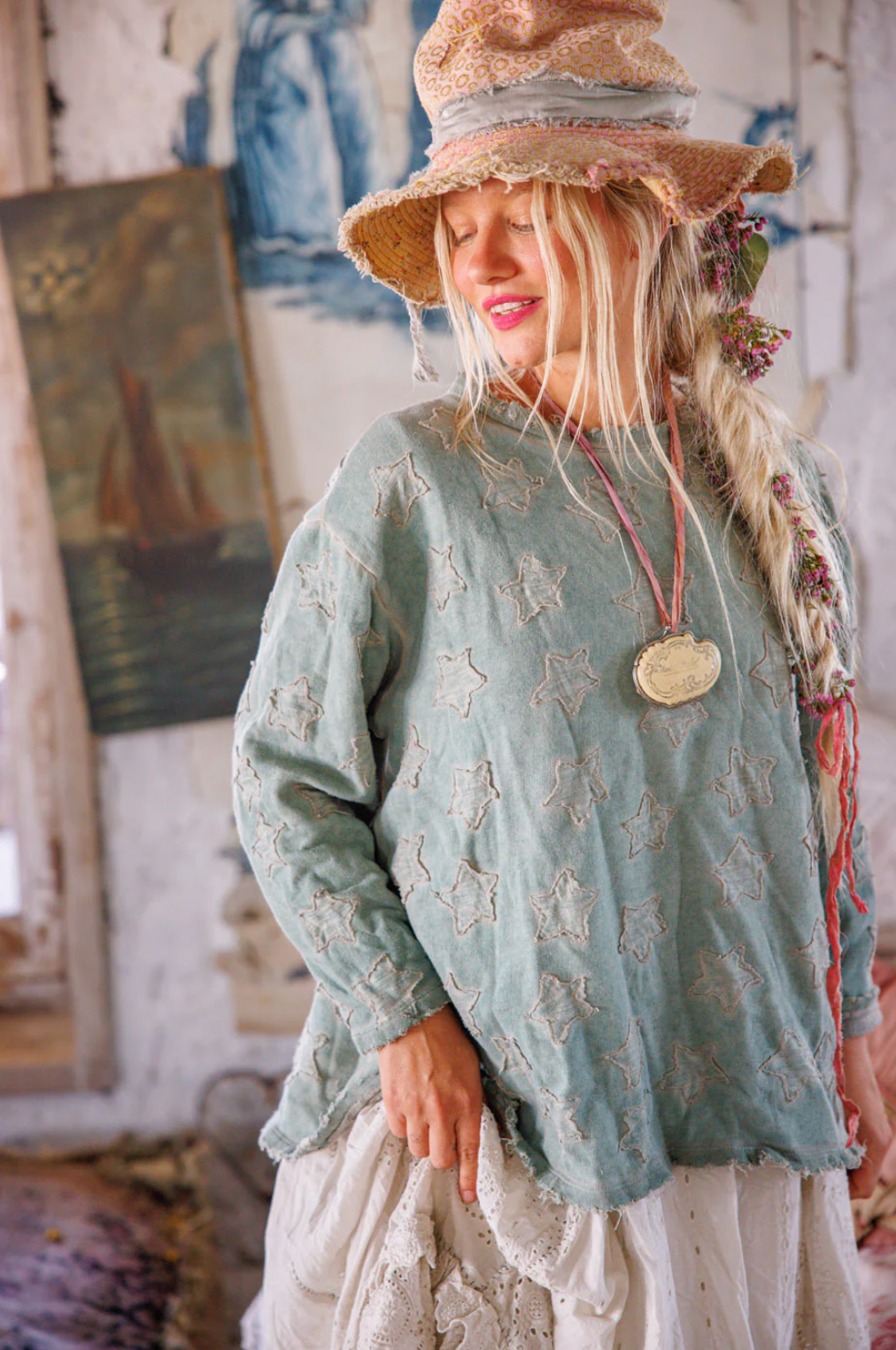 Little Star Hermosa Sweatshirt - Garden Sage