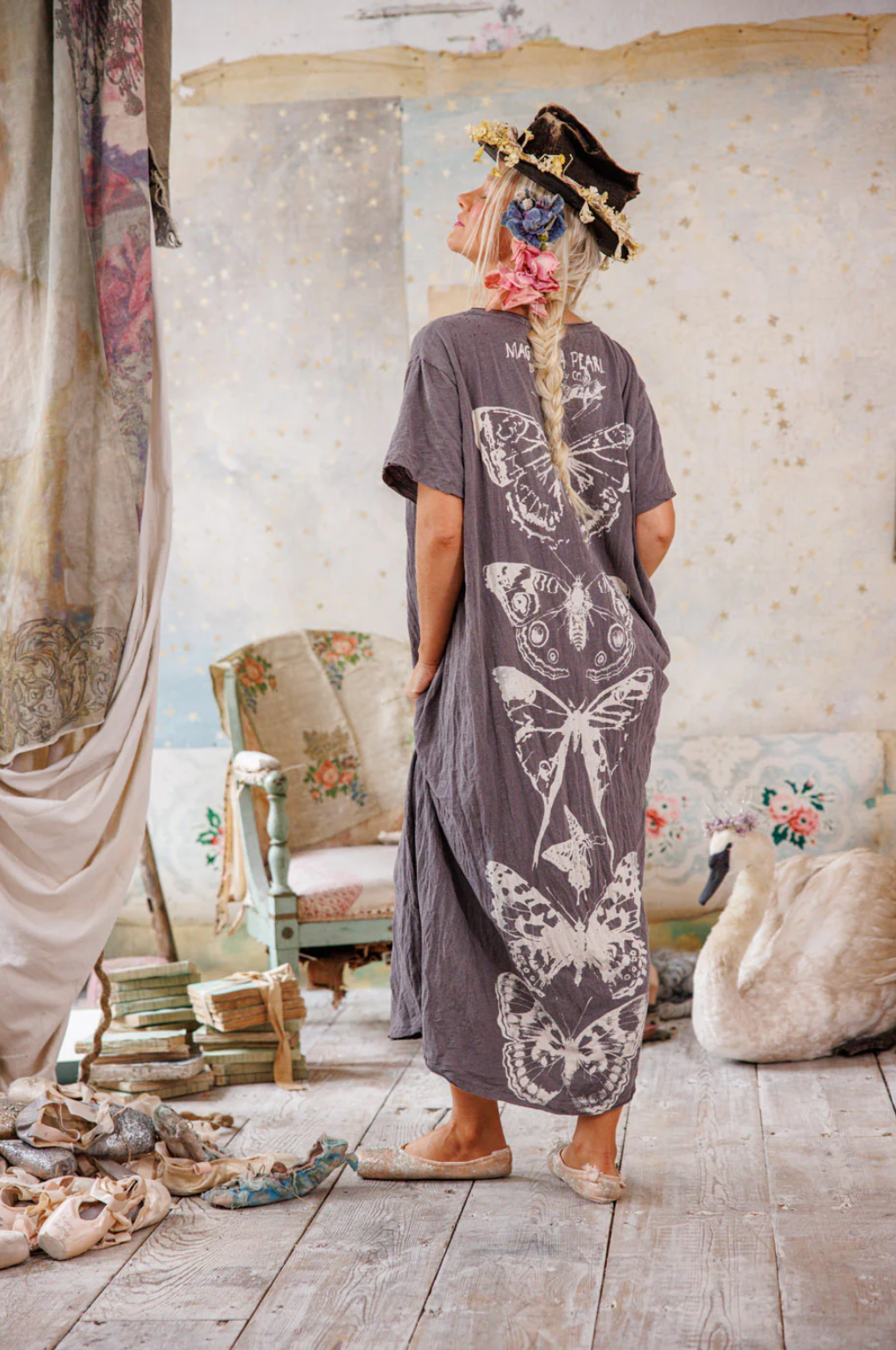 Butterfly Totem Tee Dress - Ozzy