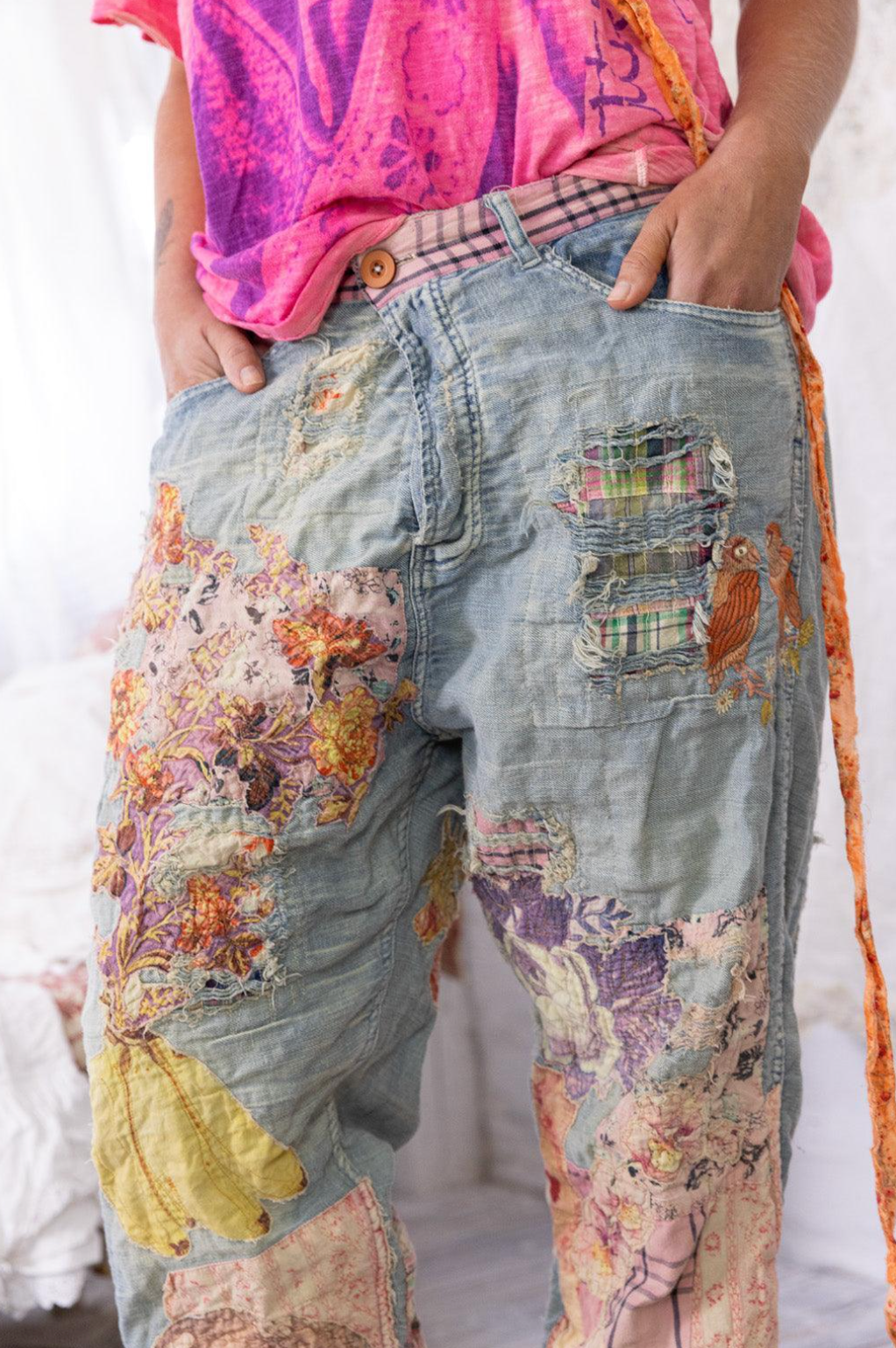 Linen Funk N' Junk Miner Pants - Washed Indigo