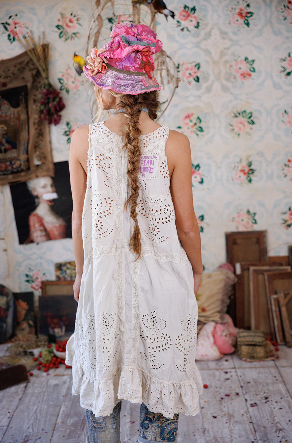 Royalty Eyelet Layla Slip - Moonlight