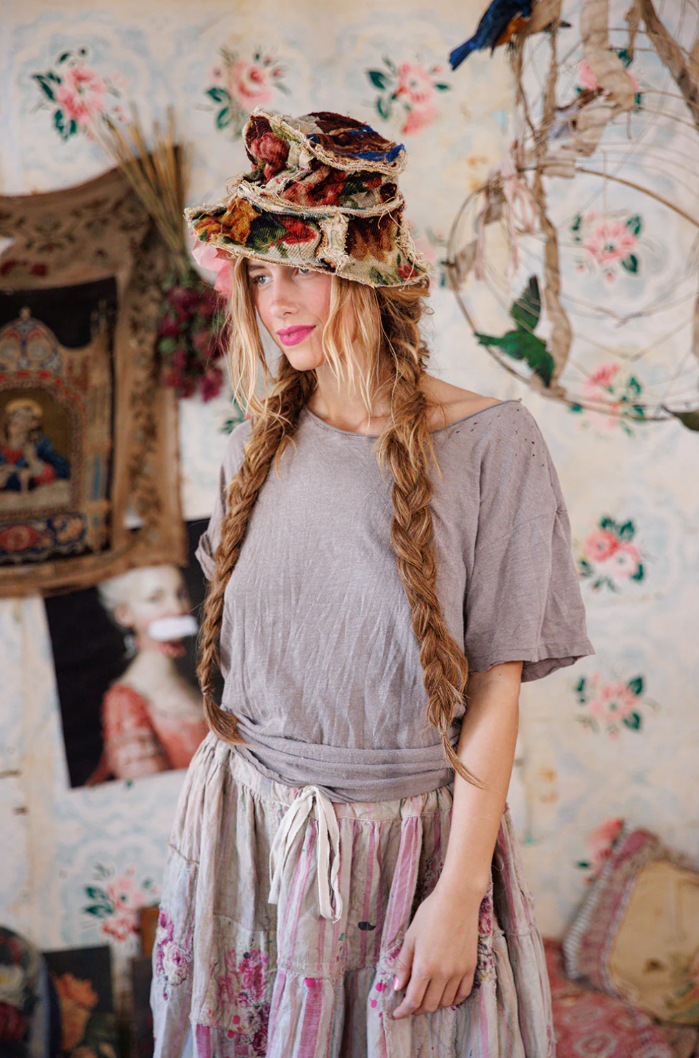 Boyfriend Tee - Moss Gray