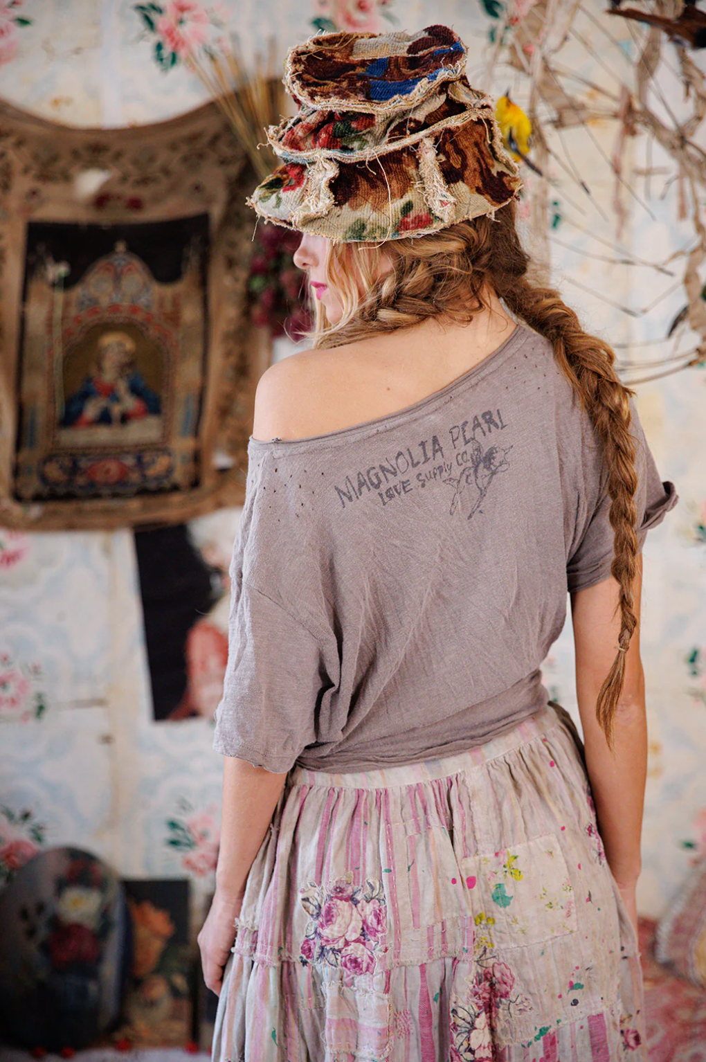 Boyfriend Tee - Moss Gray