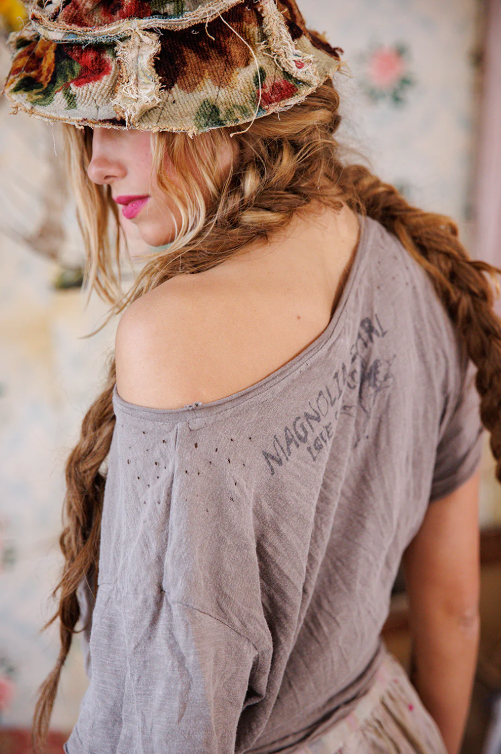 Boyfriend Tee - Moss Gray
