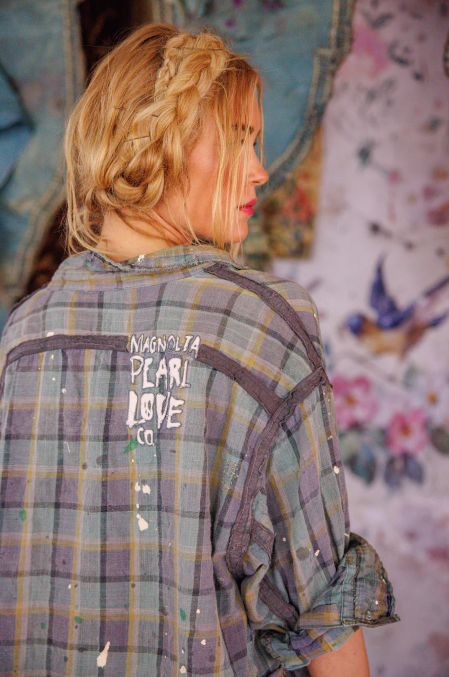 Check Adison Workshirt - Wave
