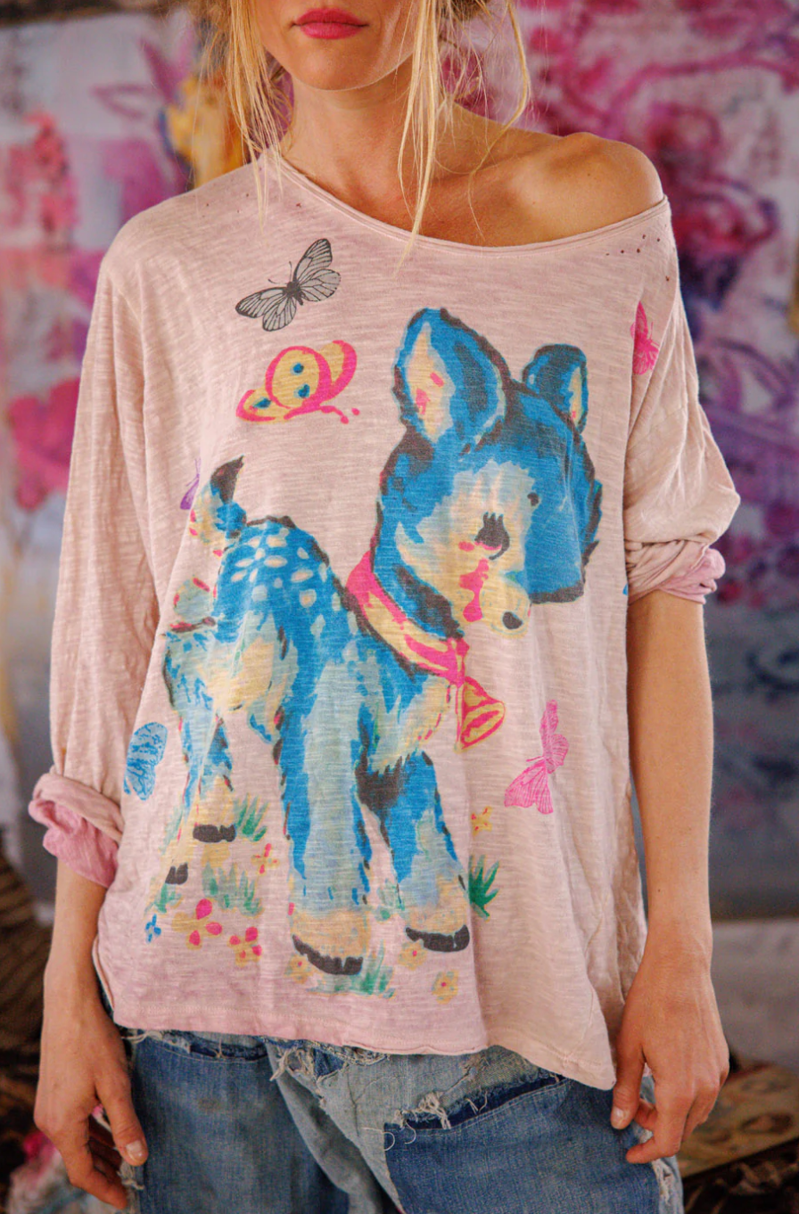 My Pet Viggo Tee - Azalea Dip Dye