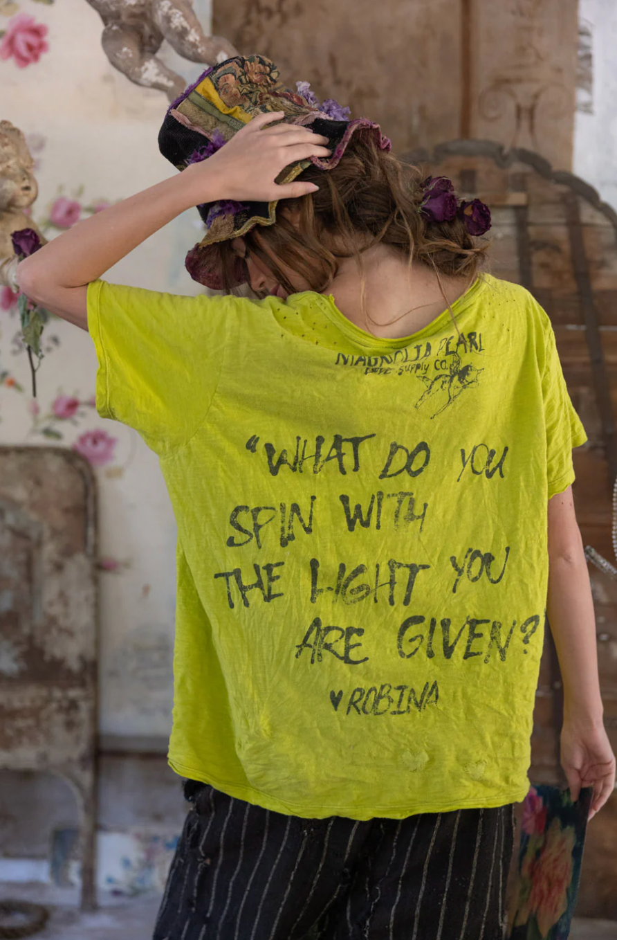 Venice Lover Butterfly Tee - Yellow Plum