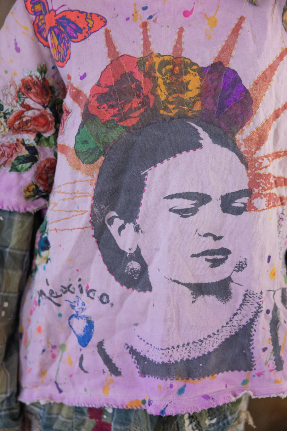 Frida del Sol Vetiver Sweatshirt - Allium Dip Dye