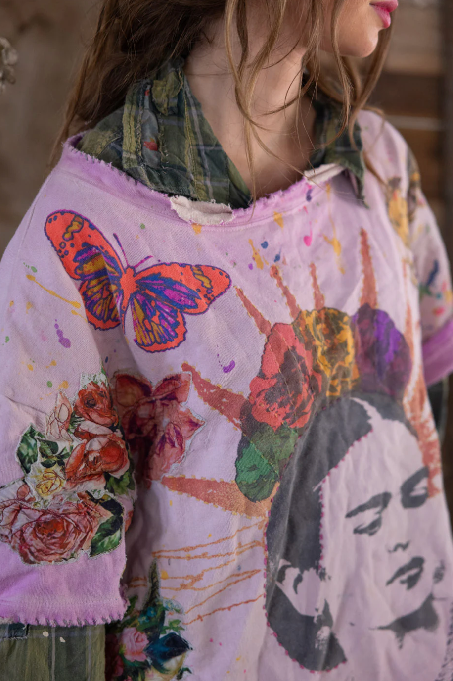 Frida del Sol Vetiver Sweatshirt - Allium Dip Dye