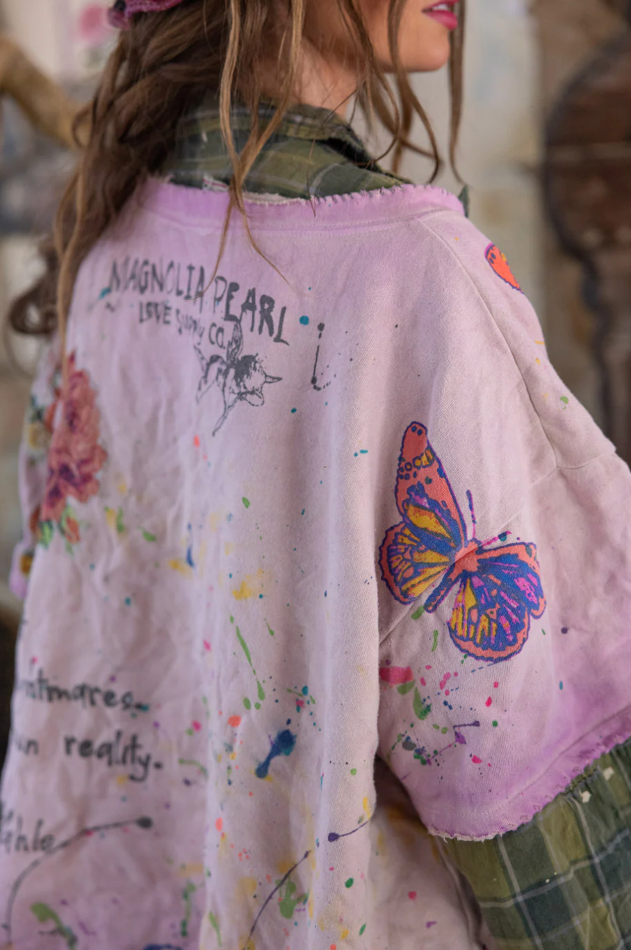 Frida del Sol Vetiver Sweatshirt - Allium Dip Dye