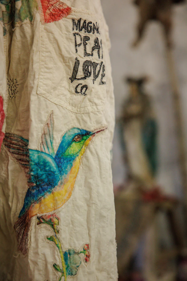 Birdie Bouquet Benjamin Overalls - Moonlight