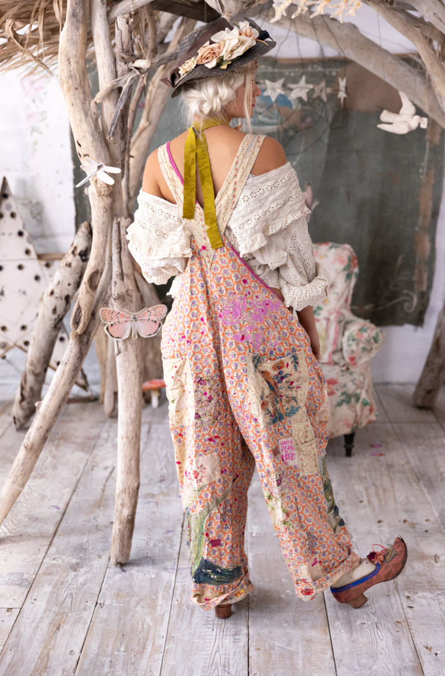 Applique Love Overalls - Celine