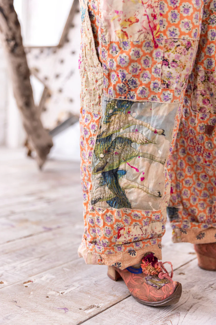 Applique Love Overalls - Celine