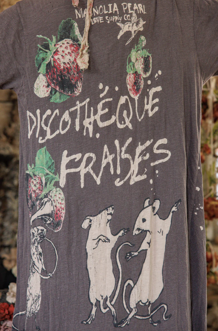 Discotheque Fraises T Dress - Ozzy