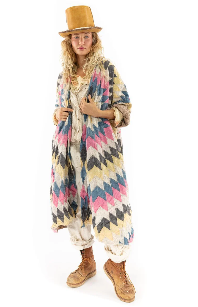 Sitara Quiltwork Kimono - Bird Rock