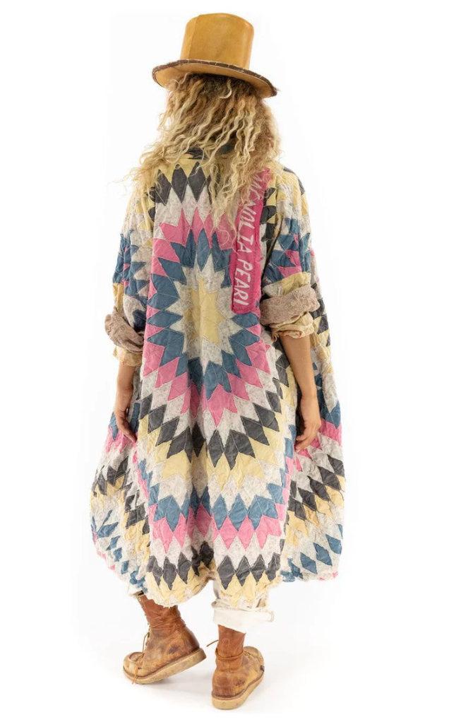 Sitara Quiltwork Kimono - Bird Rock
