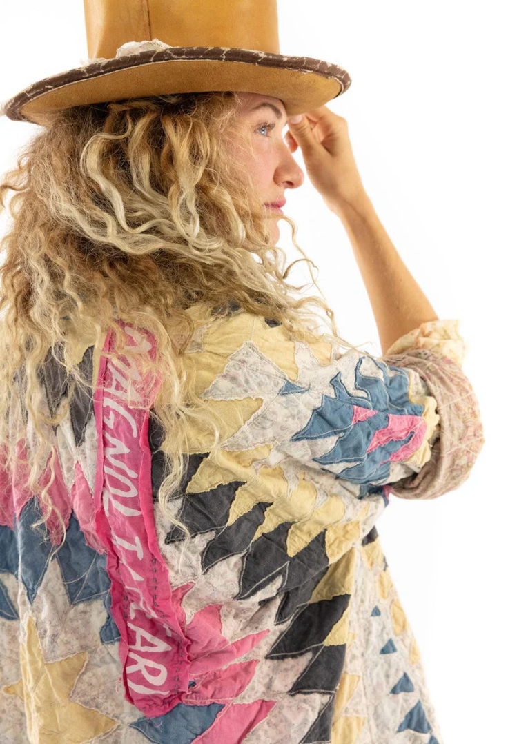 Sitara Quiltwork Kimono - Bird Rock