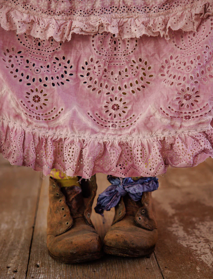 Eyelet Pissarro Skirt - Lynchee Blossom