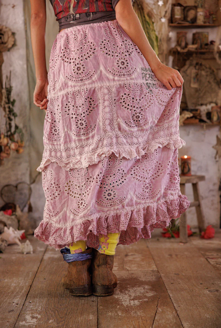Eyelet Pissarro Skirt - Lynchee Blossom