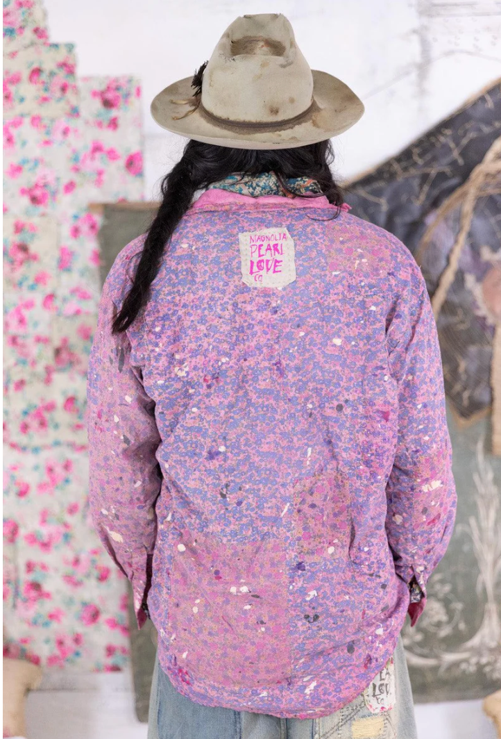 Floral Boyfriend Shirt - Farm Girl