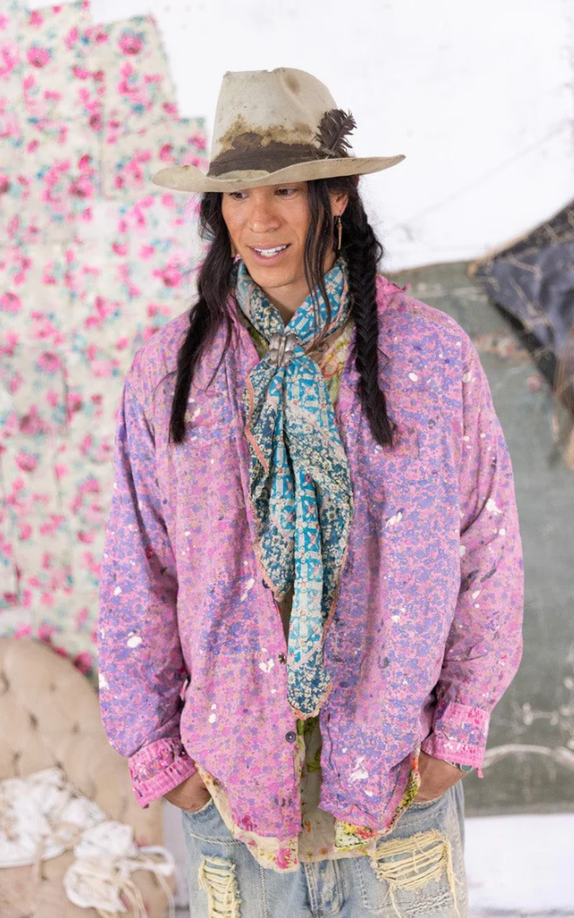 Floral Boyfriend Shirt - Farm Girl