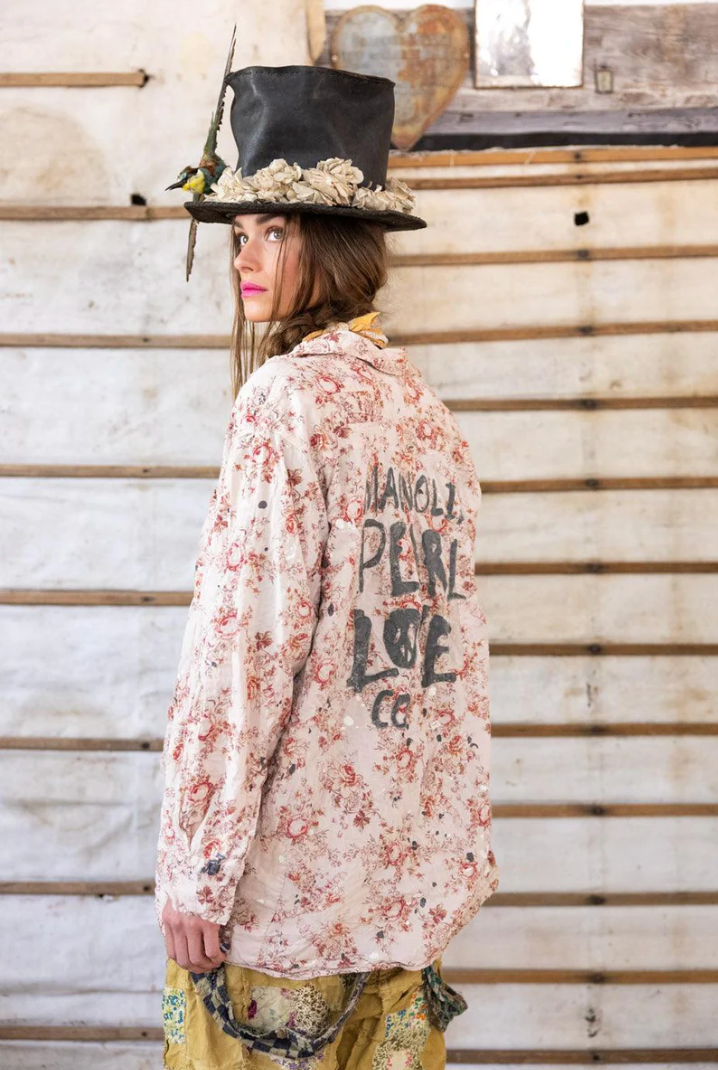 Floral Print Raya Shirt - Cameo Rose