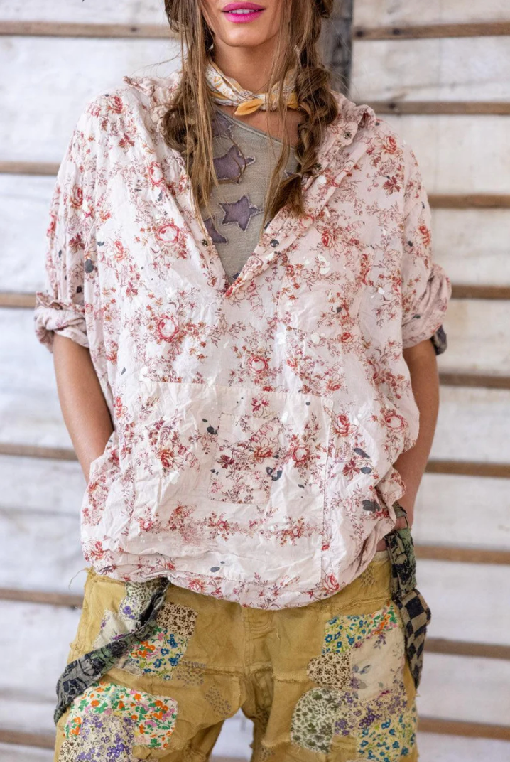 Floral Print Raya Shirt - Cameo Rose