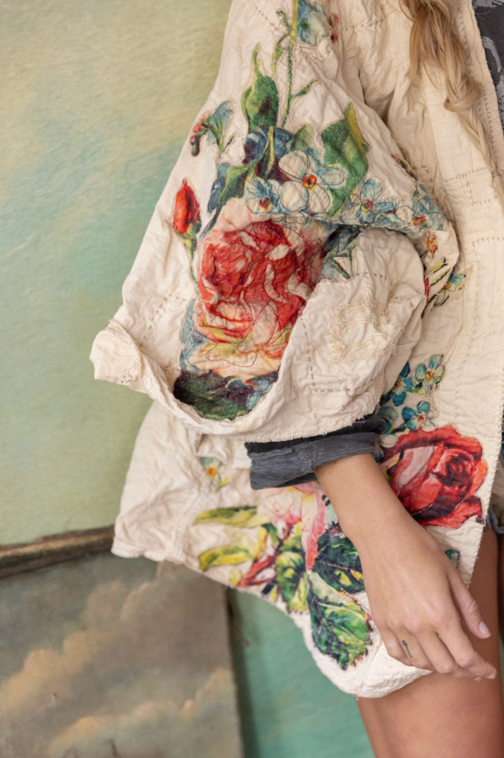 Quilted Daigo Kimono - Moonlight