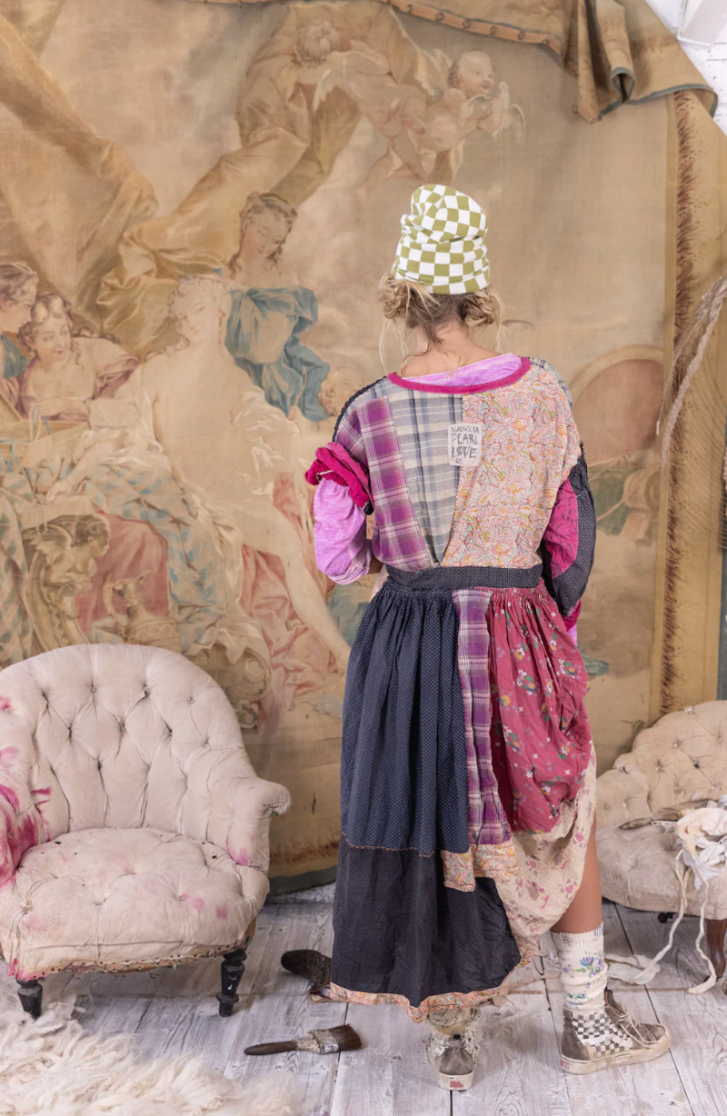 Patchwork Searcy Dress - Berry Berry Plaid