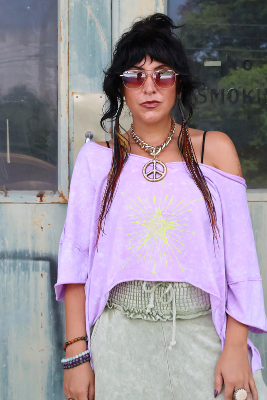 Dream Crop Tee - Violet