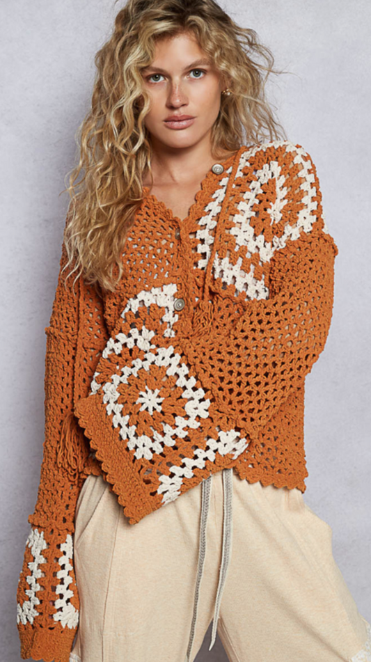 Rusty Chenille Sweater
