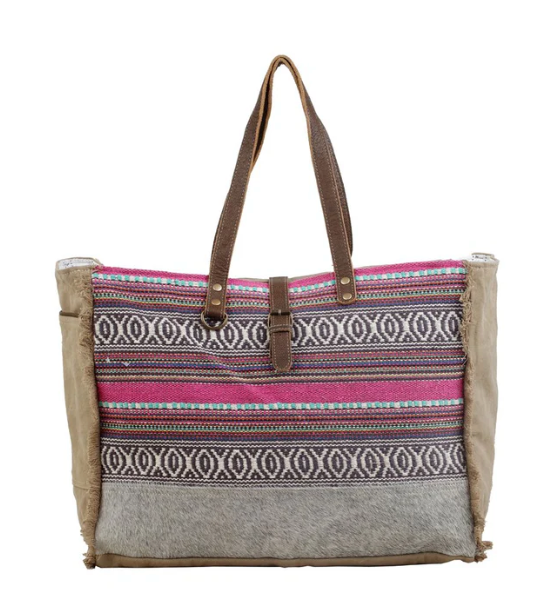 Vibrant Boho Weekender Bag