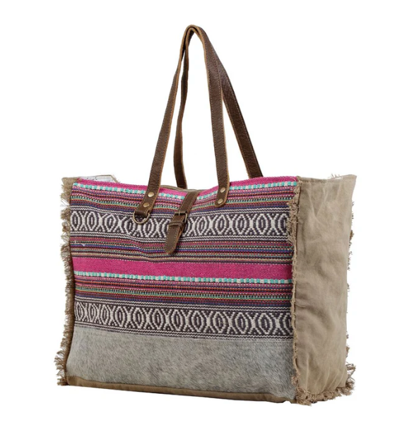 Vibrant Boho Weekender Bag