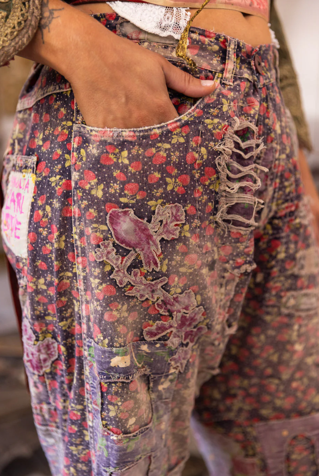 Applique Miner Pants - Fruit Market