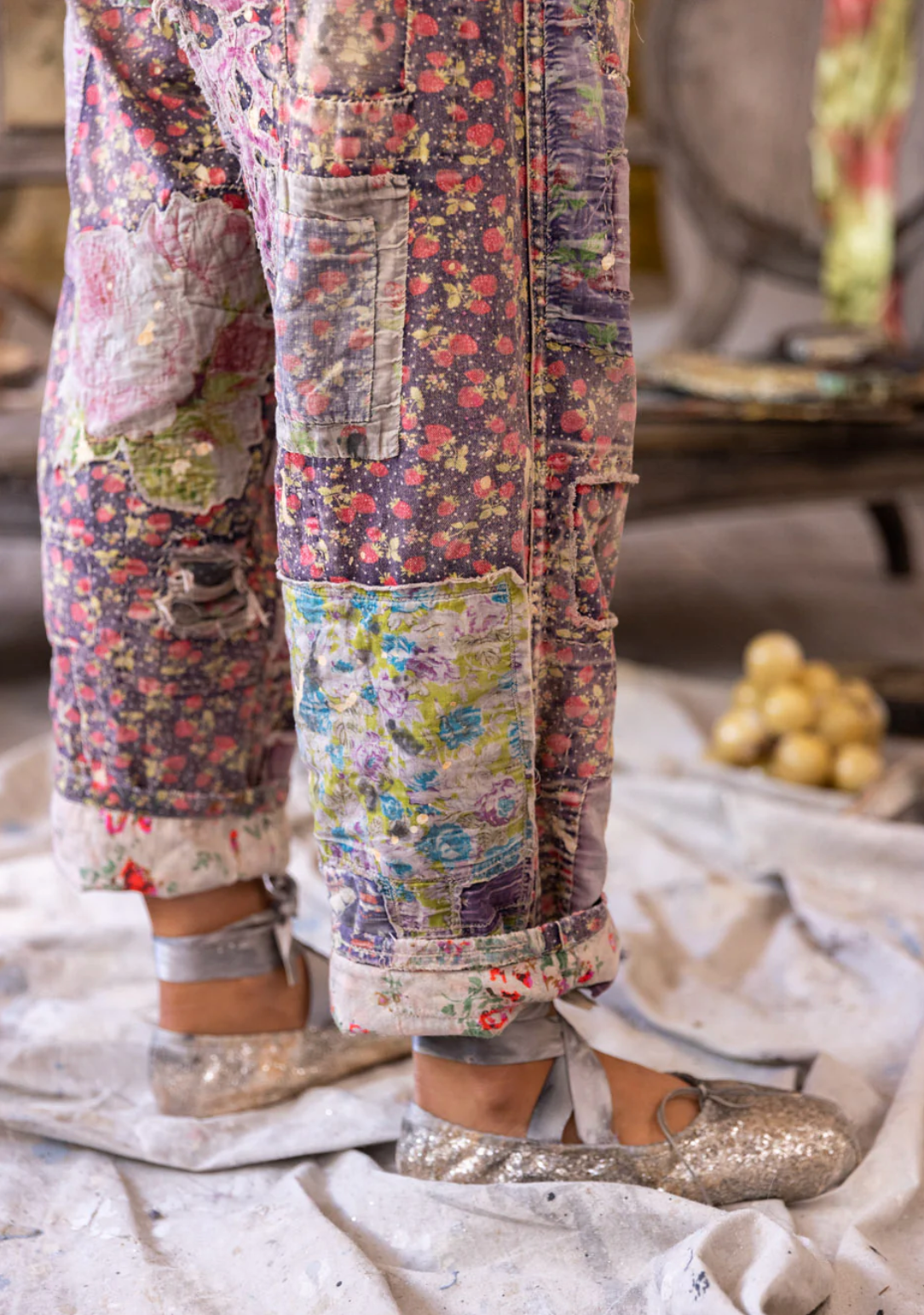 Applique Miner Pants - Fruit Market