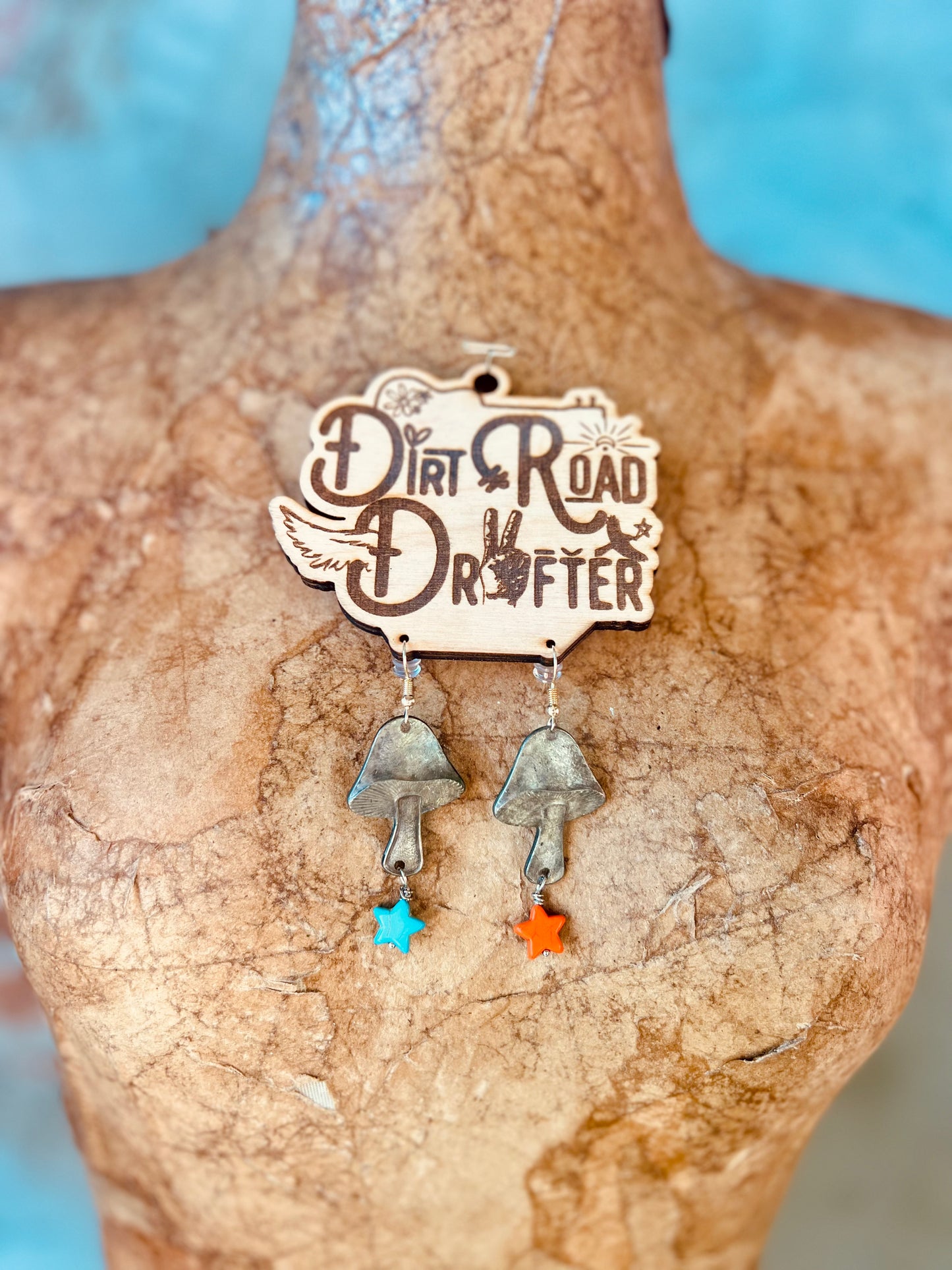 Mushroom Star Earrings