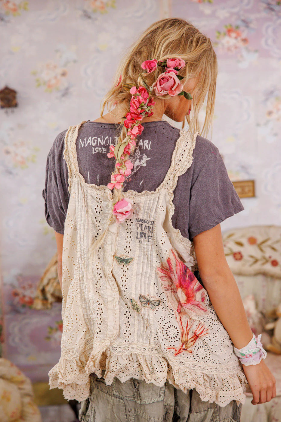 Flor De La Pasion Petrina Tank - Moonlight