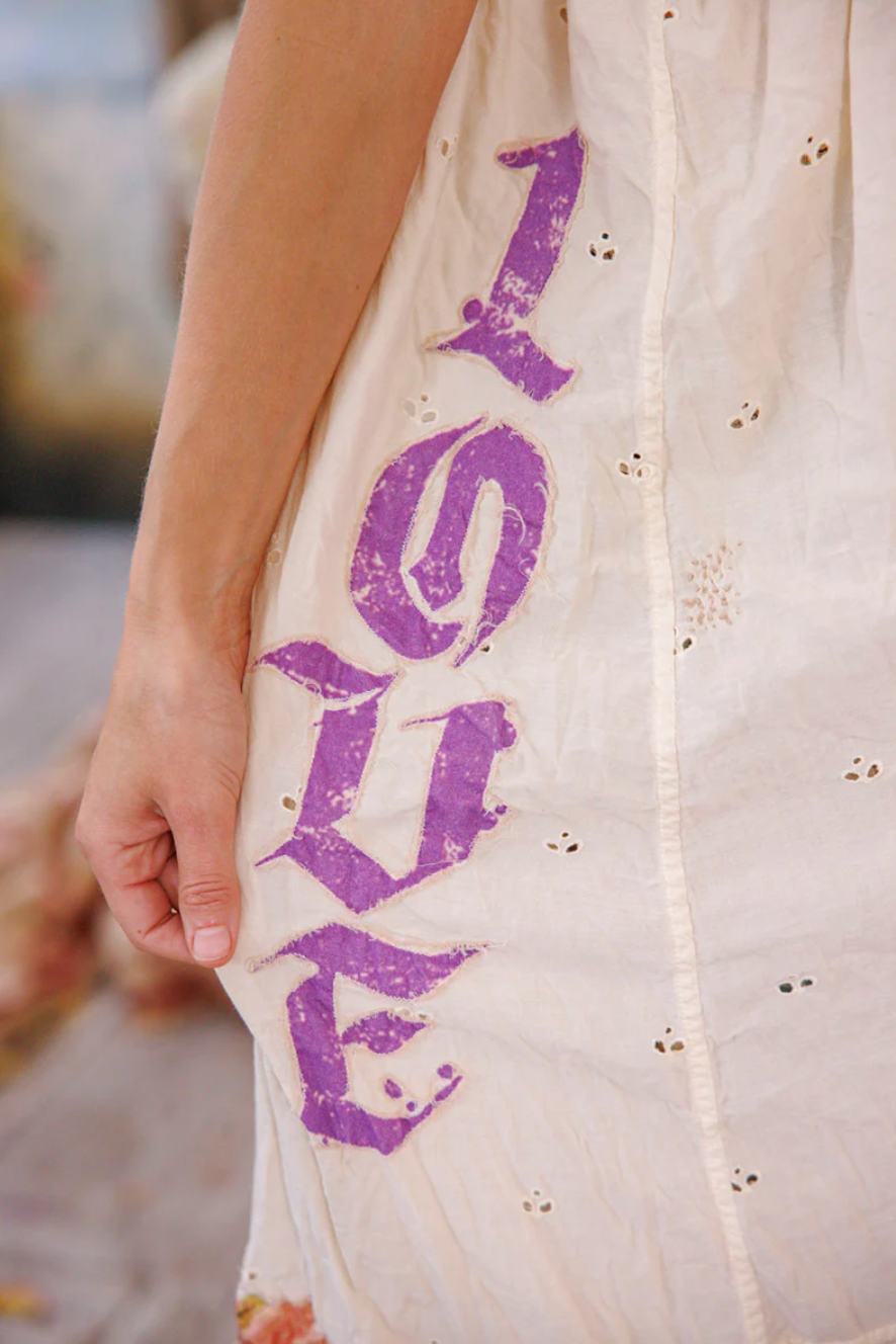 Eyelet Avril Tank Dress - Moonlight