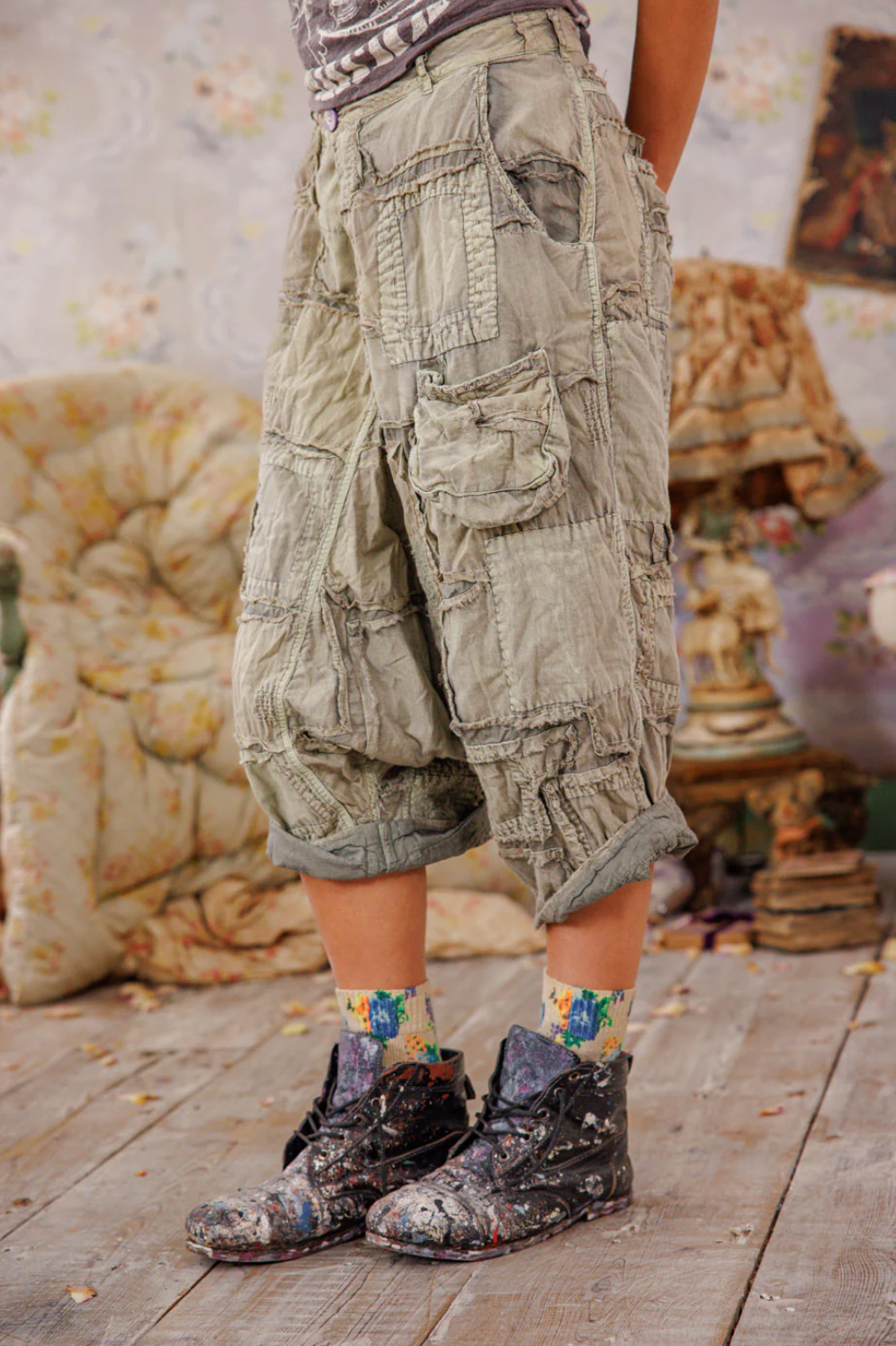 Patchwork Joni Trousers - Peace