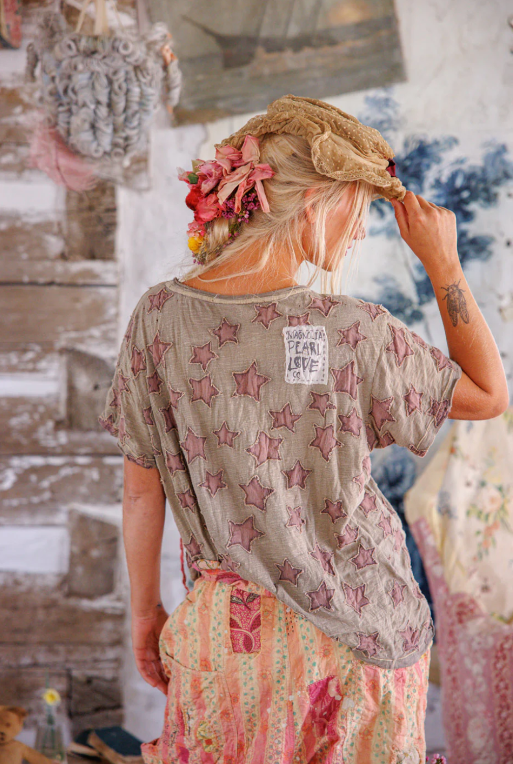 Little Star Applique Tee - Evangeline