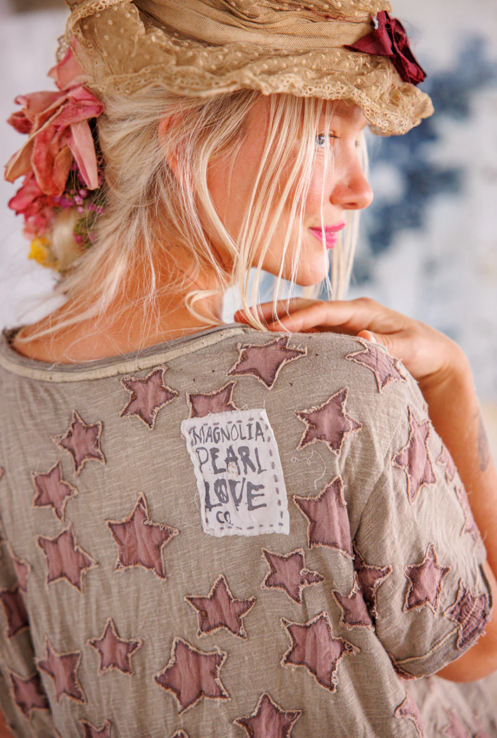Little Star Applique Tee - Evangeline