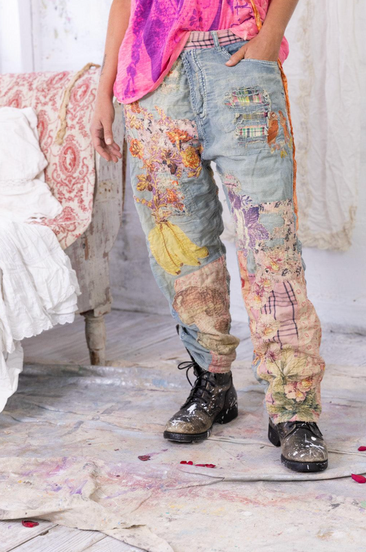 Linen Funk N' Junk Miner Pants - Washed Indigo
