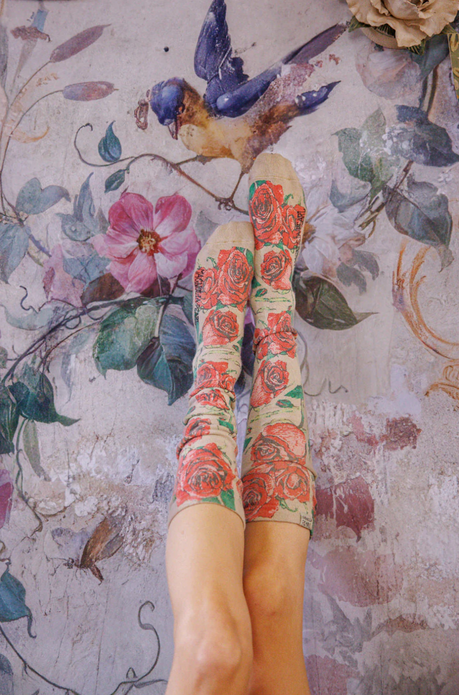 Floral OTK Socks - You Are Roses
